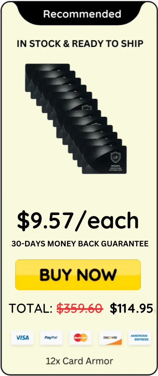 Card Armor offer price